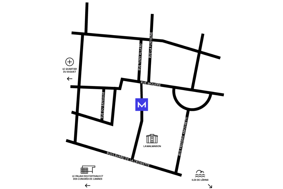Map of Cannes