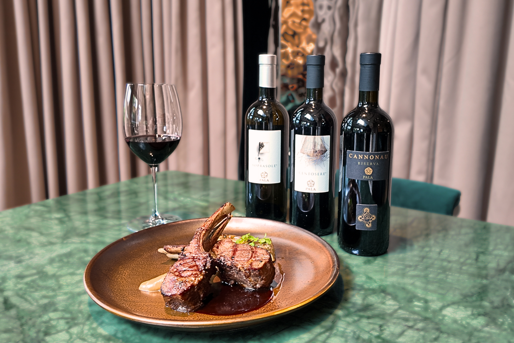 steak & wine
