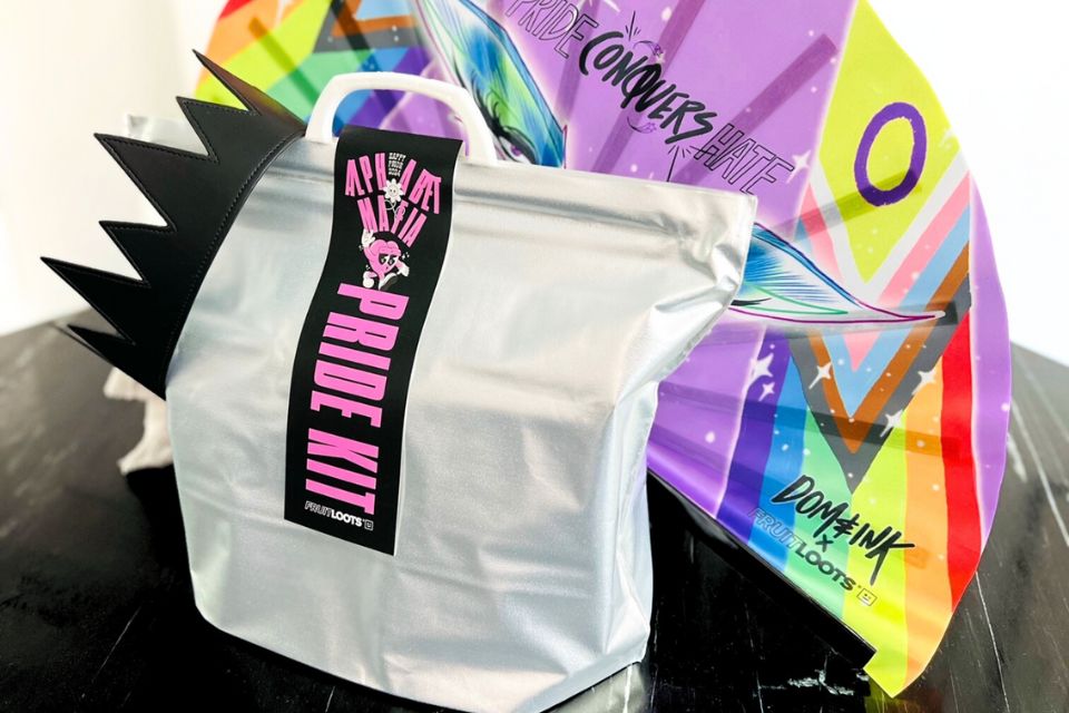 Colorful pride swag bag