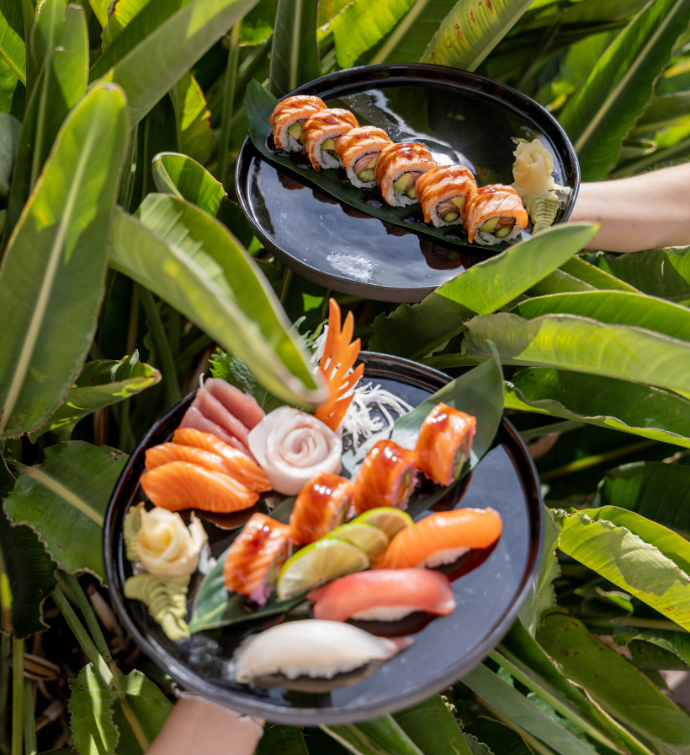 Sushis in the garden