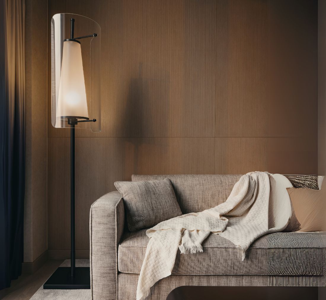 Comfortable couch with lap at the side