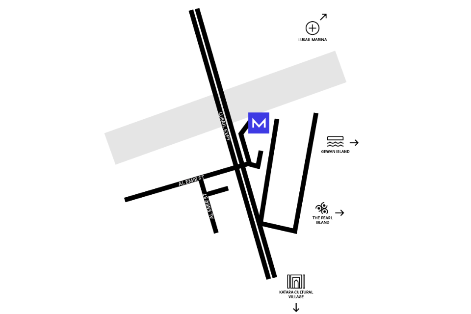 Map of Doha