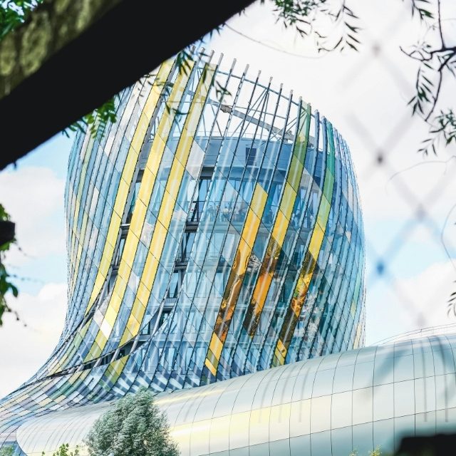 Large futuristic building