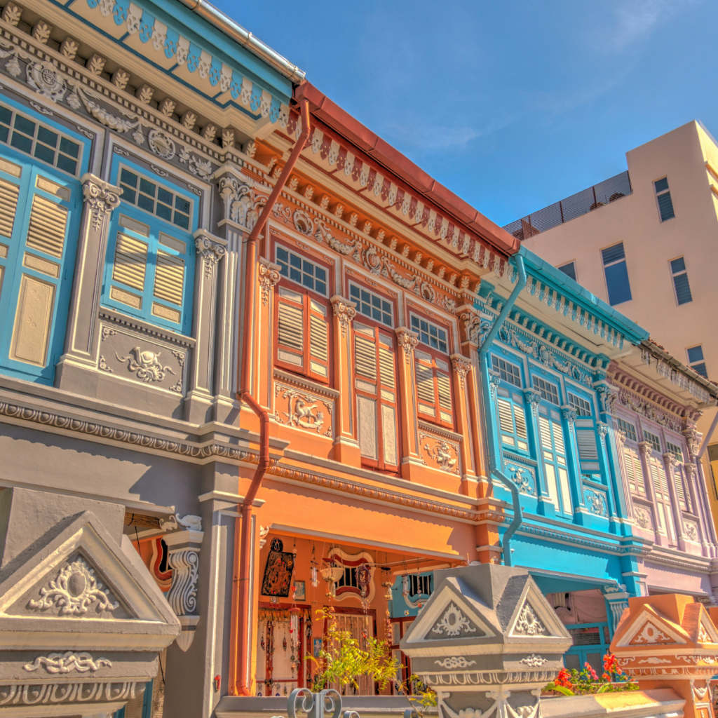 colourful shophouses in singapore