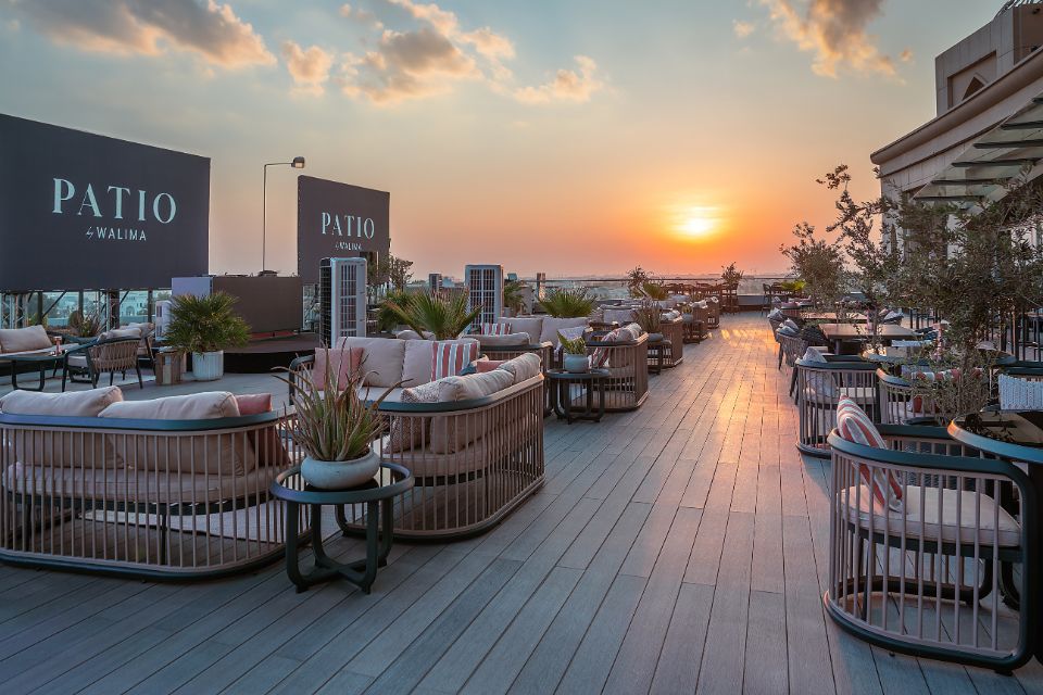 Outdoor Lounge in Doha - Patio at Mondrian Doha